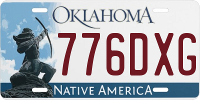 OK license plate 776DXG