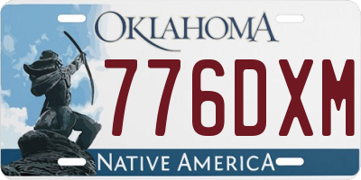 OK license plate 776DXM