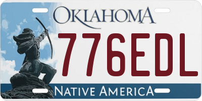 OK license plate 776EDL