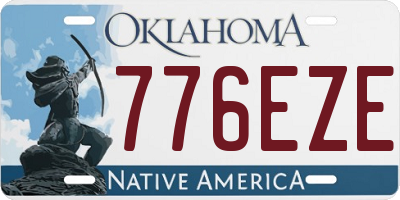 OK license plate 776EZE