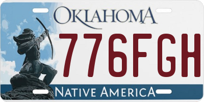 OK license plate 776FGH