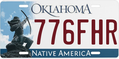OK license plate 776FHR
