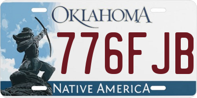 OK license plate 776FJB