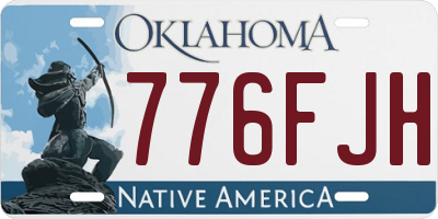 OK license plate 776FJH