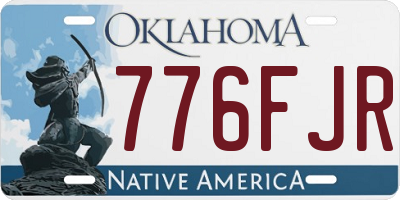 OK license plate 776FJR
