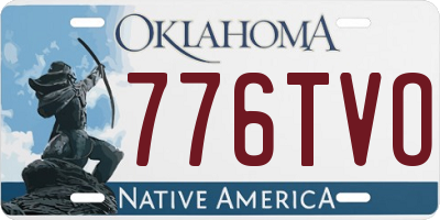 OK license plate 776TVO