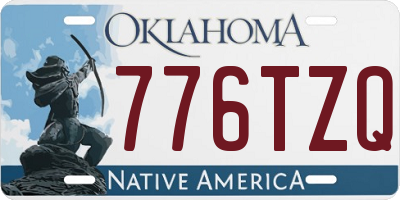 OK license plate 776TZQ