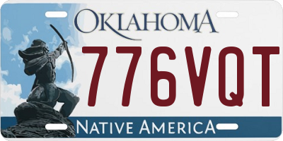 OK license plate 776VQT