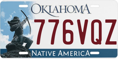 OK license plate 776VQZ