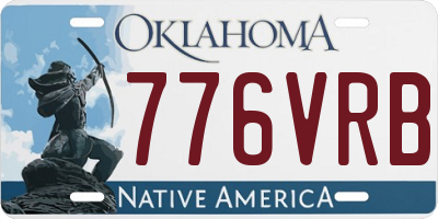 OK license plate 776VRB