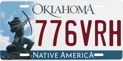 OK license plate 776VRH