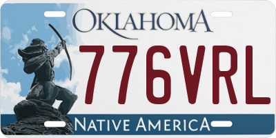OK license plate 776VRL