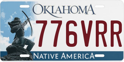 OK license plate 776VRR