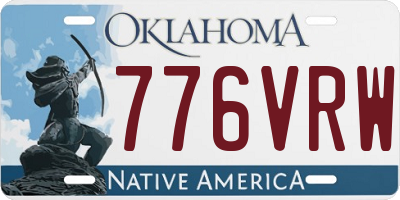 OK license plate 776VRW