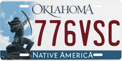 OK license plate 776VSC