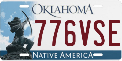 OK license plate 776VSE