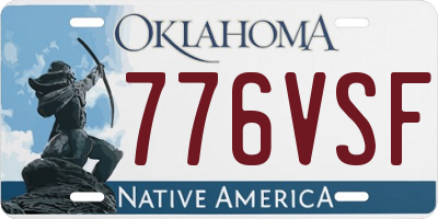 OK license plate 776VSF
