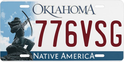 OK license plate 776VSG