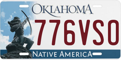 OK license plate 776VSO