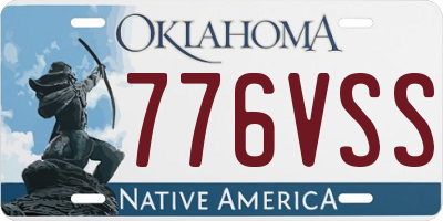 OK license plate 776VSS