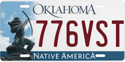 OK license plate 776VST