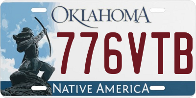 OK license plate 776VTB