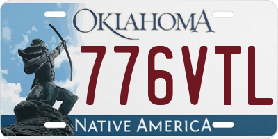 OK license plate 776VTL