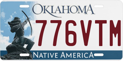 OK license plate 776VTM