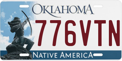 OK license plate 776VTN