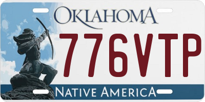 OK license plate 776VTP