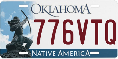 OK license plate 776VTQ