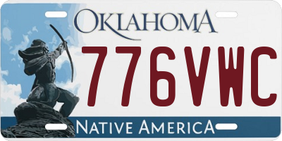 OK license plate 776VWC