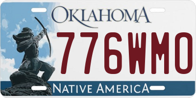 OK license plate 776WMO
