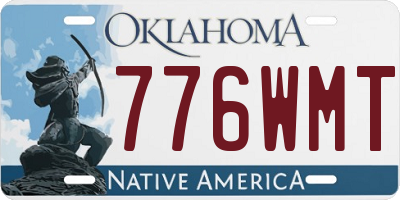 OK license plate 776WMT