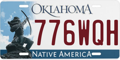 OK license plate 776WQH
