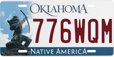 OK license plate 776WQM