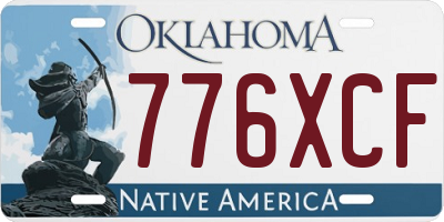 OK license plate 776XCF
