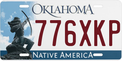 OK license plate 776XKP