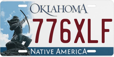 OK license plate 776XLF