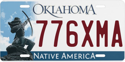 OK license plate 776XMA