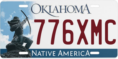 OK license plate 776XMC