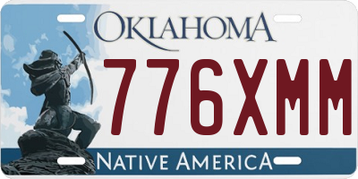 OK license plate 776XMM