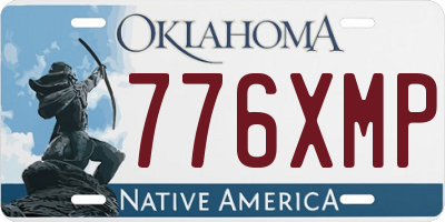 OK license plate 776XMP