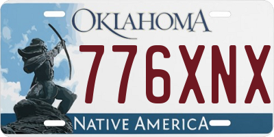 OK license plate 776XNX