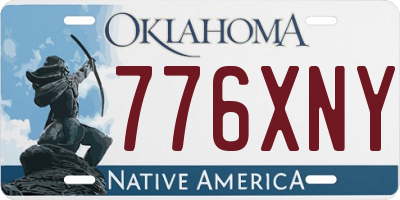 OK license plate 776XNY