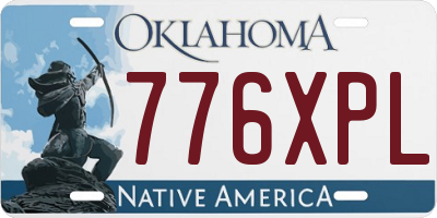 OK license plate 776XPL