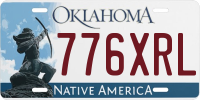 OK license plate 776XRL