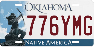 OK license plate 776YMG