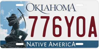 OK license plate 776YOA
