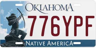 OK license plate 776YPF